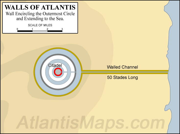 Atlantis depicted with extended third wall