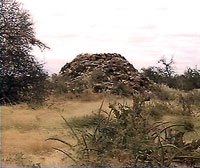 One of the many strange mounds strewn about at Halibixisay Site.