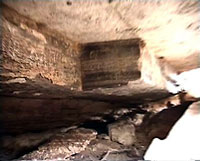 A picture of the collapsed roof of Cayaar-salaqle cave