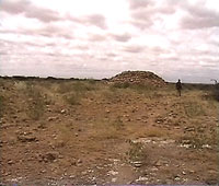 One of the many strange mounds strewn about at Halibixisay Site.