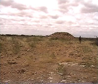 One of the many strange mounds strewn about at Halibixisay Site.