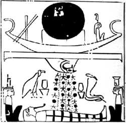 THE DESCENT OF HORUS TO TAKE HIS EYE TO OSIRIS