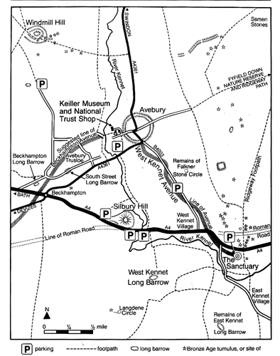 Avebury Monuments Map. Fig 1