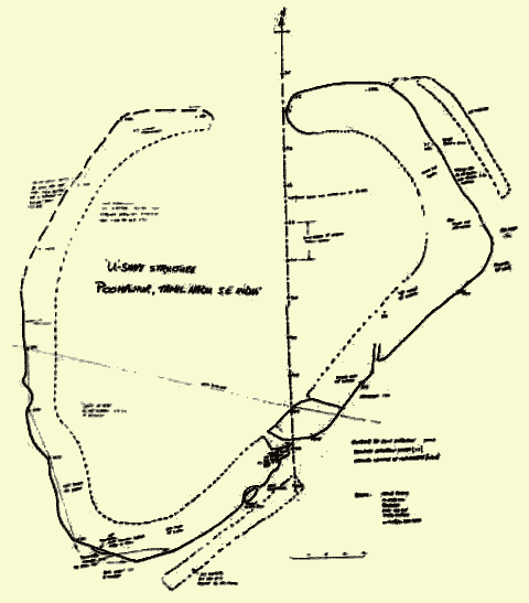 Map of the U-Shaped Structure at Poompuhur